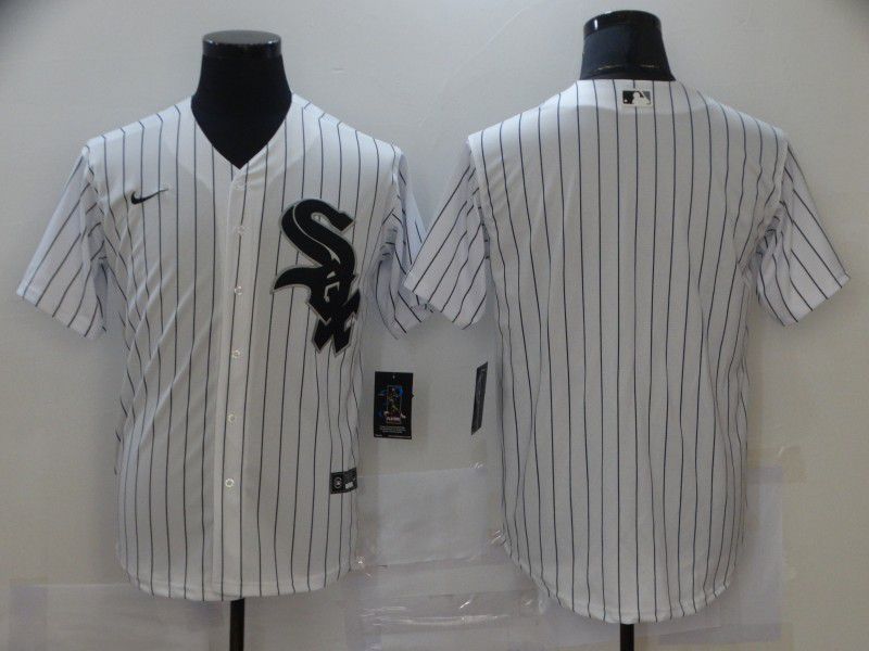 Men Chicago White Sox Blank White Strip Game Nike MLB Jerseys->san francisco giants->MLB Jersey